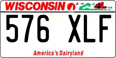 WI license plate 576XLF