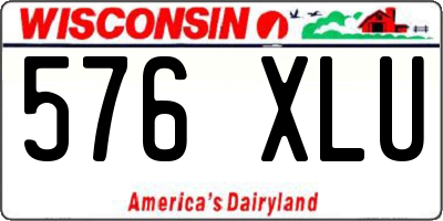 WI license plate 576XLU