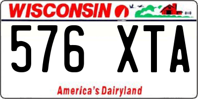 WI license plate 576XTA
