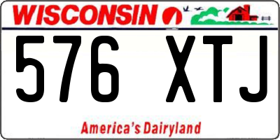 WI license plate 576XTJ