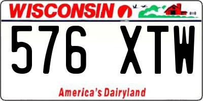WI license plate 576XTW