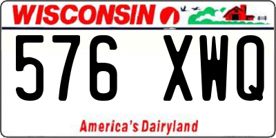 WI license plate 576XWQ