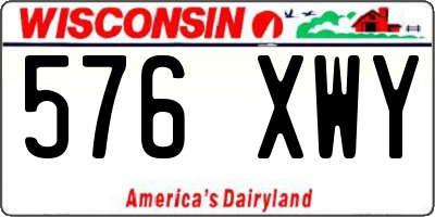 WI license plate 576XWY