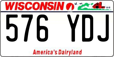 WI license plate 576YDJ