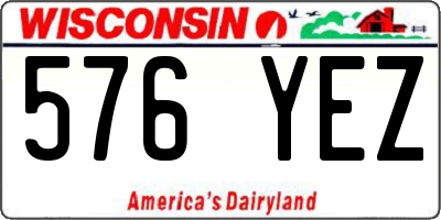 WI license plate 576YEZ