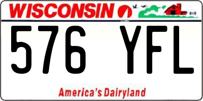 WI license plate 576YFL