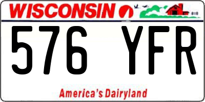 WI license plate 576YFR