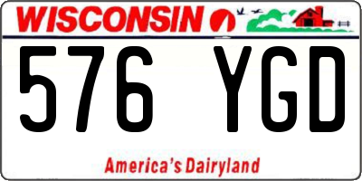 WI license plate 576YGD