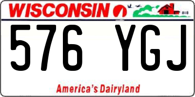 WI license plate 576YGJ