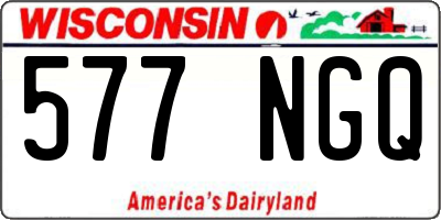 WI license plate 577NGQ