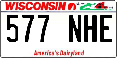 WI license plate 577NHE
