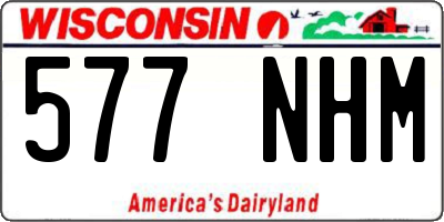 WI license plate 577NHM