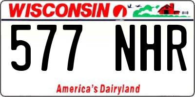 WI license plate 577NHR