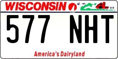 WI license plate 577NHT
