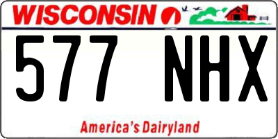 WI license plate 577NHX