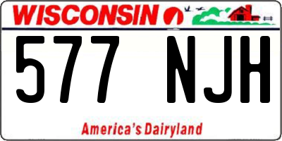 WI license plate 577NJH