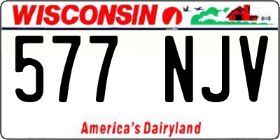 WI license plate 577NJV