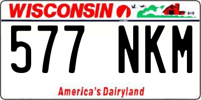 WI license plate 577NKM