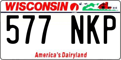 WI license plate 577NKP