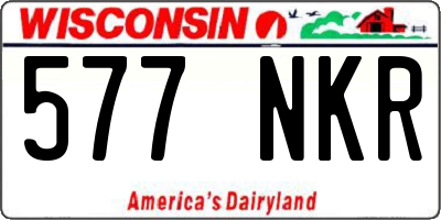 WI license plate 577NKR
