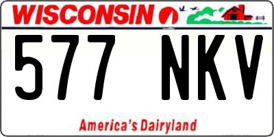 WI license plate 577NKV