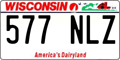 WI license plate 577NLZ