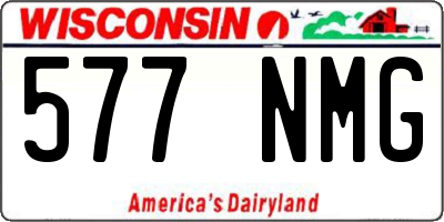 WI license plate 577NMG