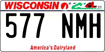 WI license plate 577NMH