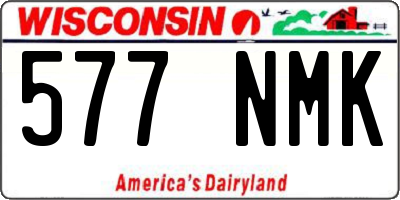 WI license plate 577NMK