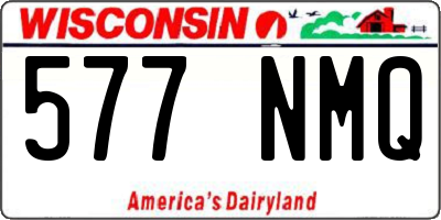 WI license plate 577NMQ