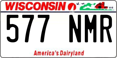 WI license plate 577NMR