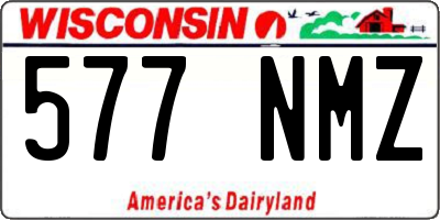 WI license plate 577NMZ