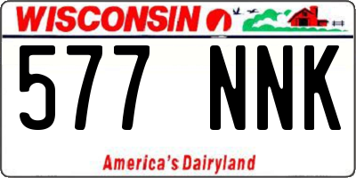 WI license plate 577NNK