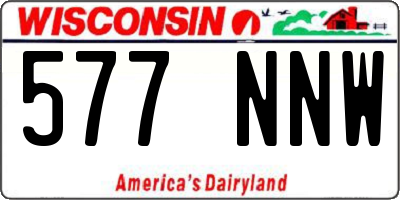 WI license plate 577NNW