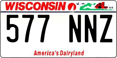 WI license plate 577NNZ