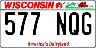 WI license plate 577NQG