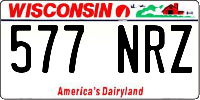 WI license plate 577NRZ