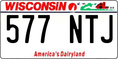 WI license plate 577NTJ