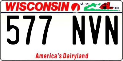 WI license plate 577NVN