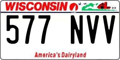 WI license plate 577NVV