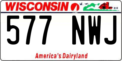 WI license plate 577NWJ