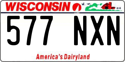 WI license plate 577NXN