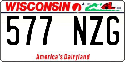 WI license plate 577NZG