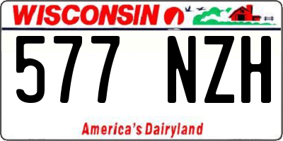 WI license plate 577NZH