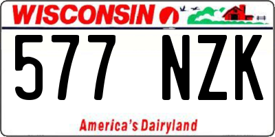 WI license plate 577NZK