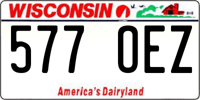 WI license plate 577OEZ