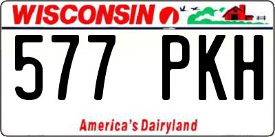 WI license plate 577PKH