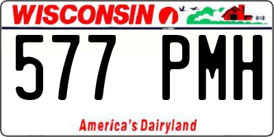 WI license plate 577PMH