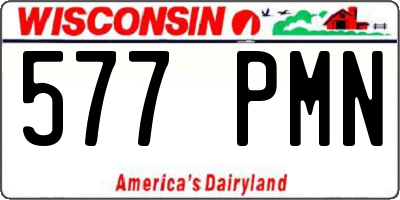 WI license plate 577PMN