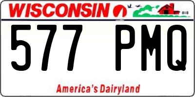 WI license plate 577PMQ